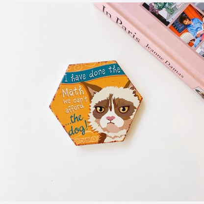 Funny cat coaster-Furever Adorable