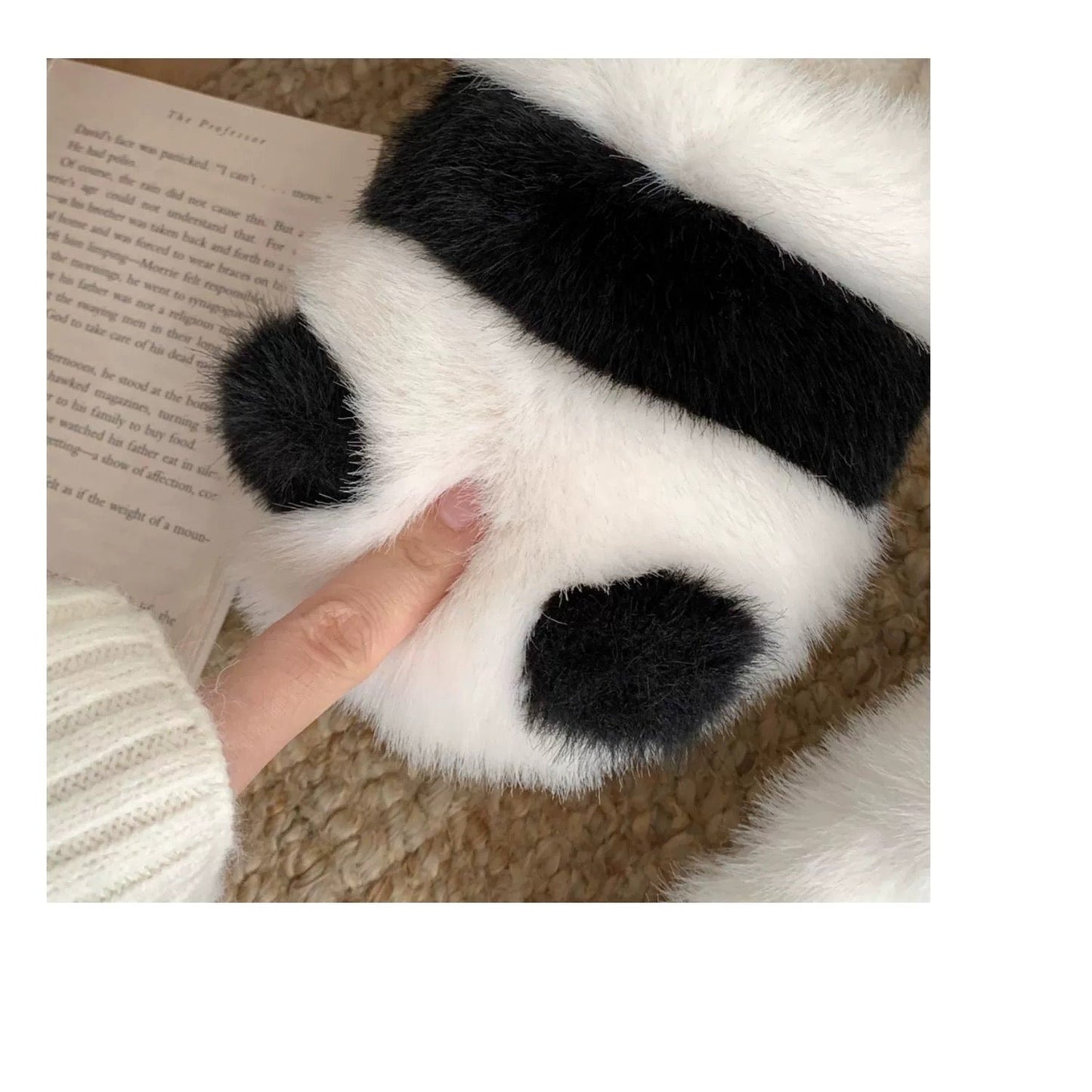 Furry Panda Slippers-Furever Adorable