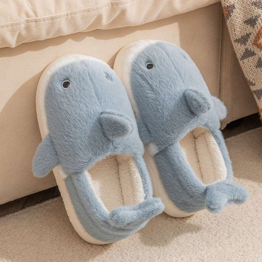 Furry Shark Slippers-Furever Adorable