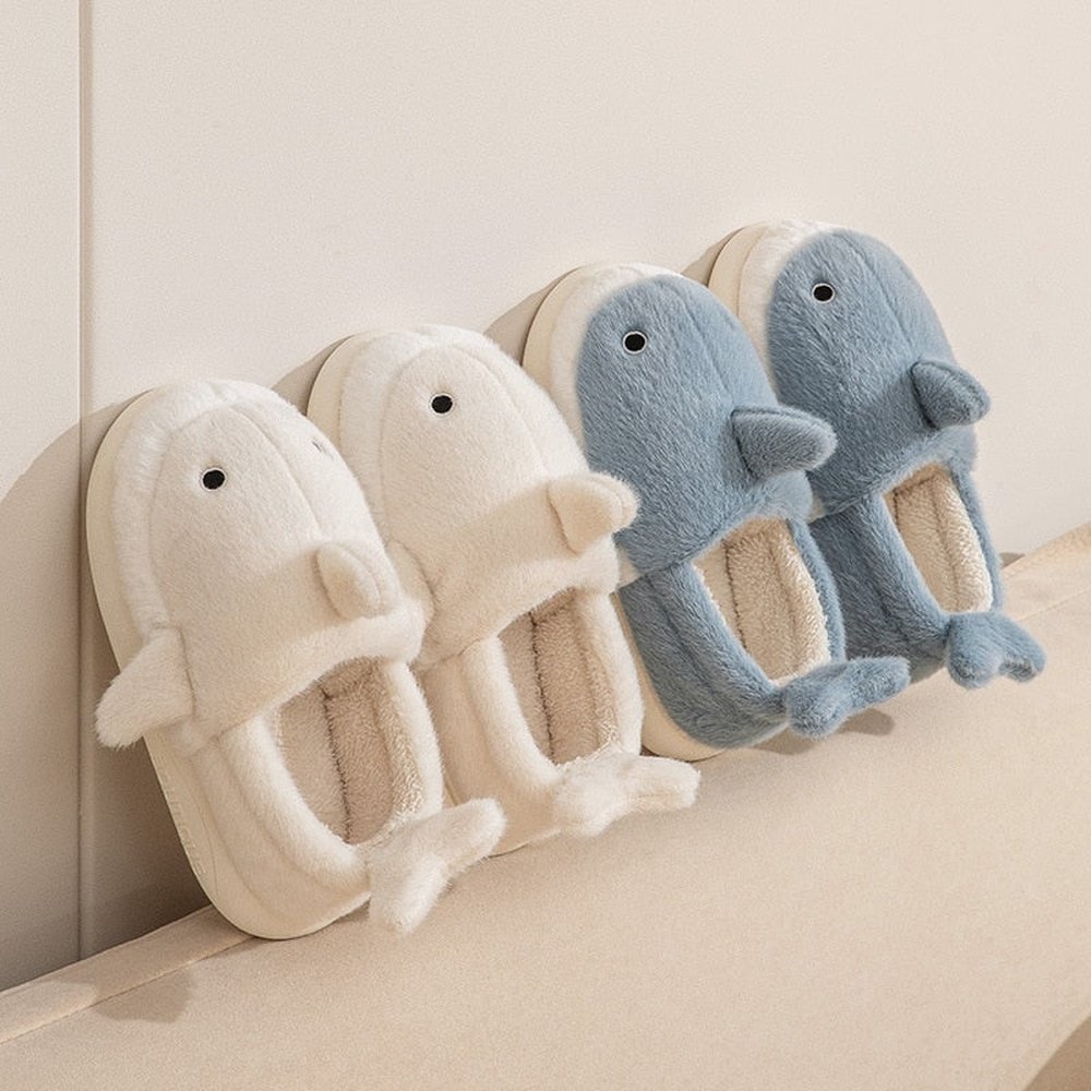 Furry Shark Slippers-Furever Adorable