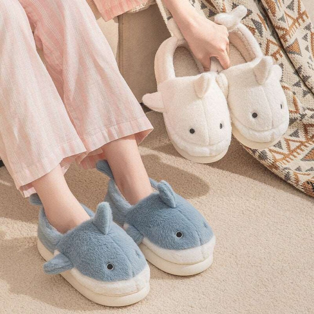 Furry Shark Slippers-Furever Adorable