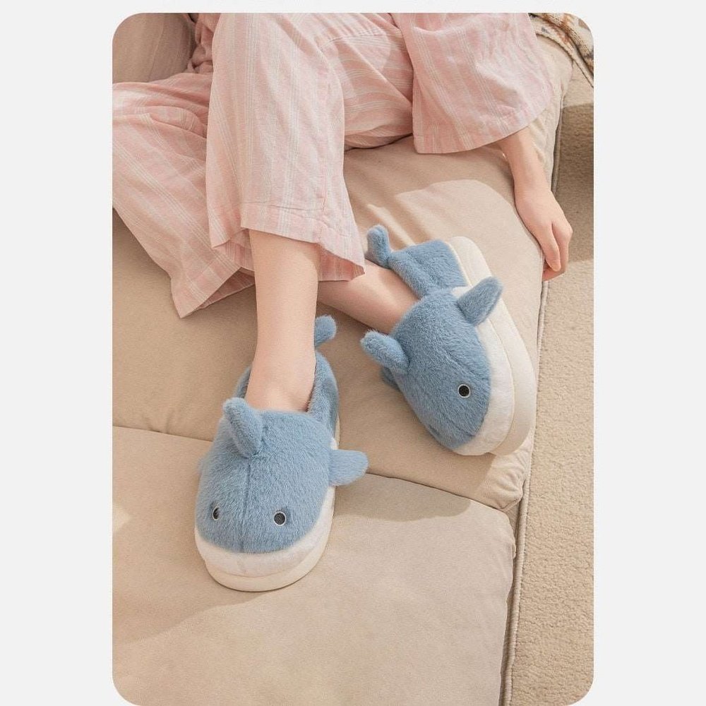 Furry Shark Slippers-Furever Adorable