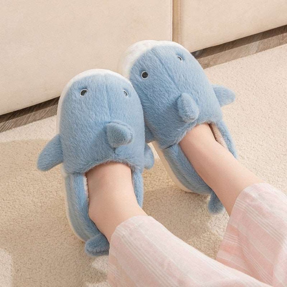 Furry Shark Slippers-Furever Adorable