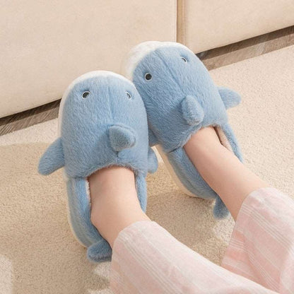 Furry Shark Slippers-Furever Adorable