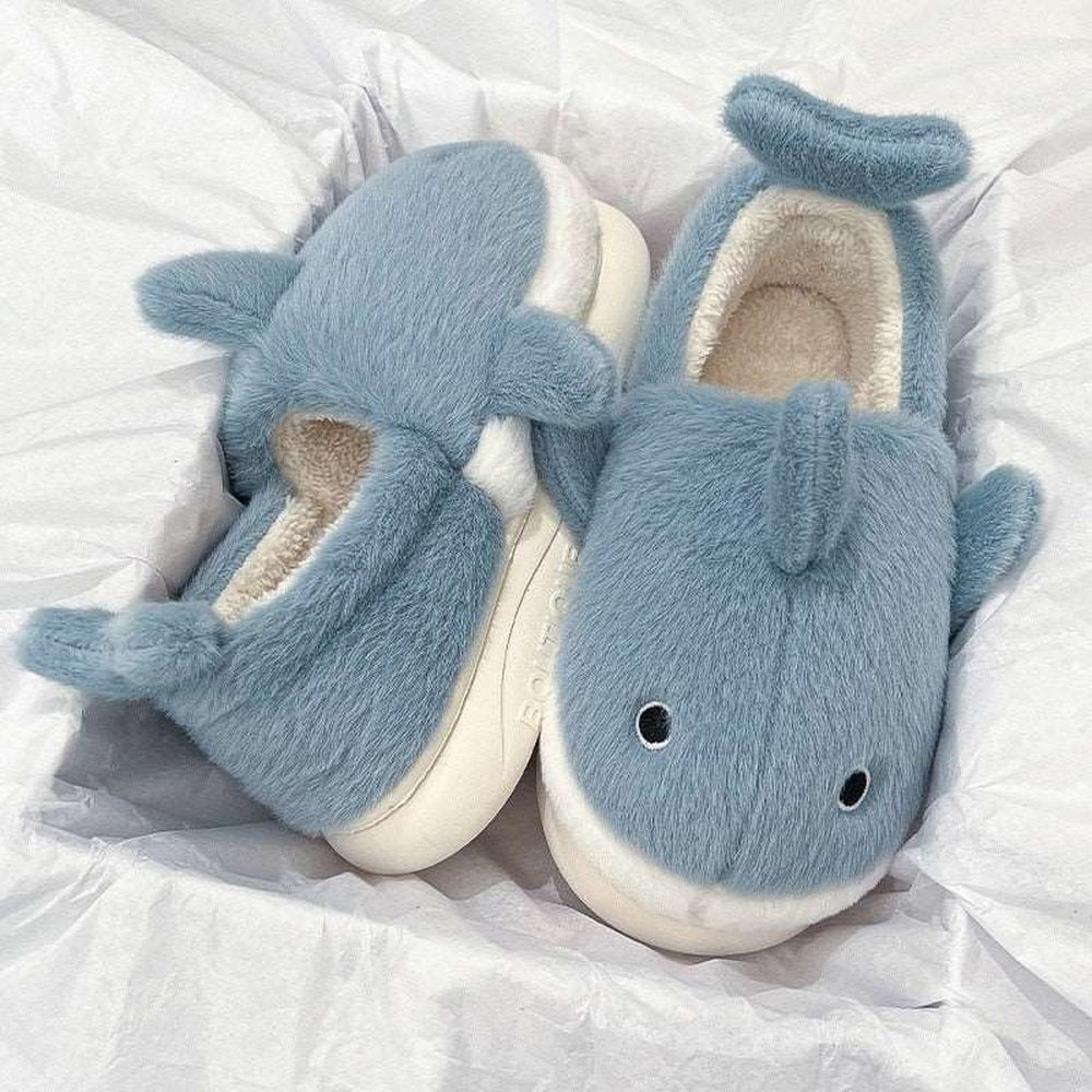 Furry Shark Slippers-Furever Adorable