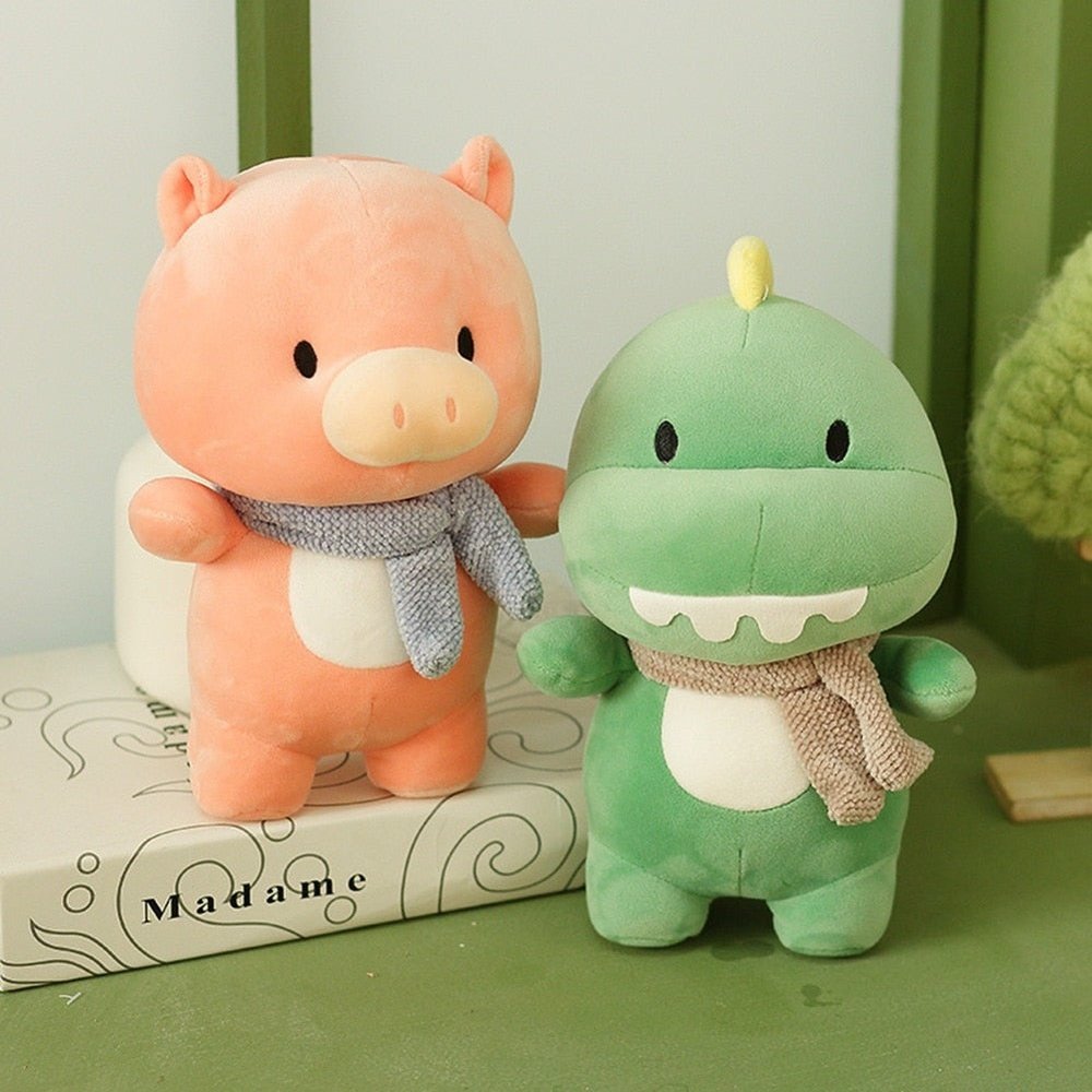 Green Dinosaur Standing Doll Plush Animal Toy-Furever Adorable