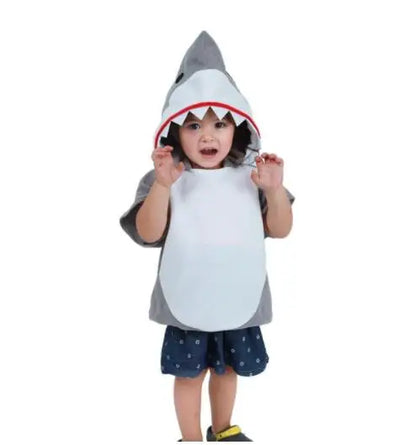 Halloween Child Kids Boy Girl New Year Carnival Party Shark Cos Clothing Funny Shark Animals Cosplay Costumes Furever Adorable