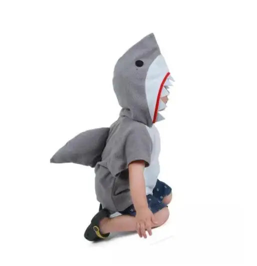 Halloween Child Kids Boy Girl New Year Carnival Party Shark Cos Clothing Funny Shark Animals Cosplay Costumes Furever Adorable