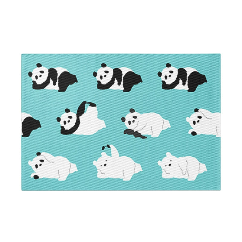 Kawaii Critter Swap-A-Placemat: Panda, Penguin, & Dog Cozy Kitchen Mat Furever Adorable