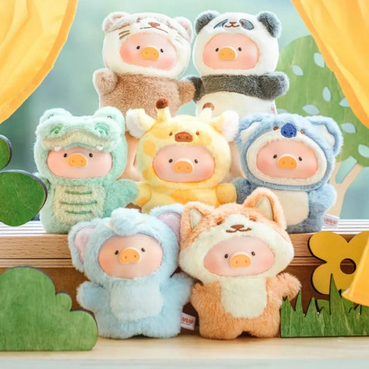 Genuine Canned Lulu Pig Animal Party Forest Theater Series Vinyl Plush Blind Box Cute Lulu Pig Bag Exquisite Pendant Finger Doll Furever Adorable