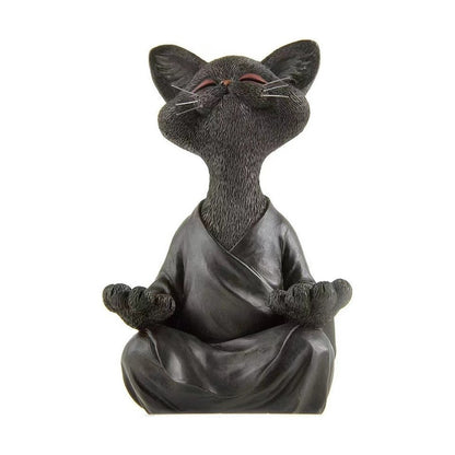 Meditation Zen Cat Statue-Furever Adorable