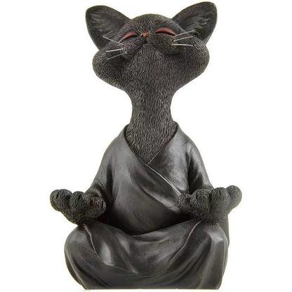 Meditation Zen Cat Statue-Furever Adorable