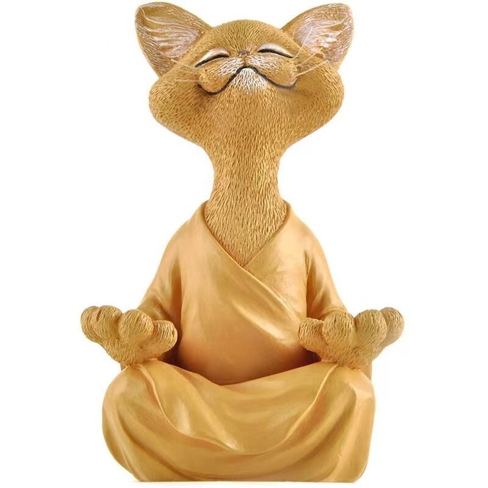 Meditation Zen Cat Statue-Furever Adorable