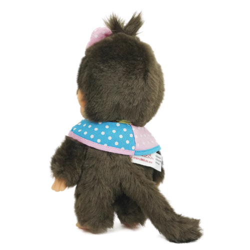 Monchhichi 45th Anniversary Limited Cape plush rear view with tail