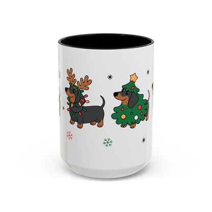Mug Christmas Festive Dachshund Furever Adorable