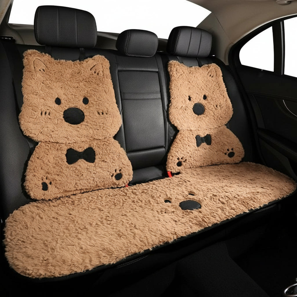 The "Snuggle-Pup" Westie-Plush Car Accessory Collection Furever Adorable 