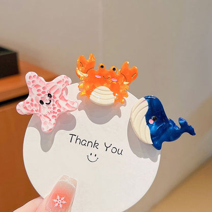 Ocean Dreams: Marine Animal Hair Clips for Kids Furever Adorable