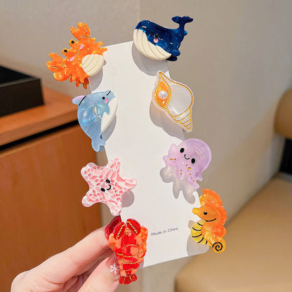 Ocean Dreams: Marine Animal Hair Clips for Kids Furever Adorable