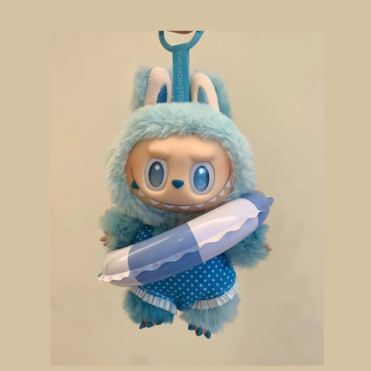 Outfit Only Labubu Vacation 3-Piece Set – Swimsuit, Float Ring & Sunglasses Furever Adorable