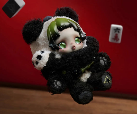 🐼✨ POP MART SKULLPANDA Lazy Panda Plush Doll Pendant ✨🐼 Furever Adorable