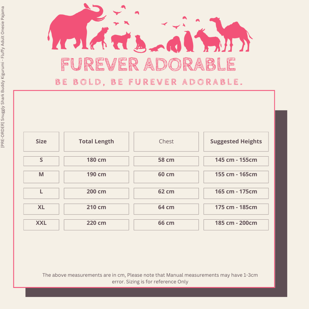 PRE-ORDER Snuggly Shark Buddy Kigurumi - Fluffy Adult Onesie Pajama Furever Adorable 