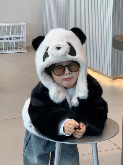 Pawfect Panda Snuggles Coat - Fluffy Furriend Edition Furever Adorable 