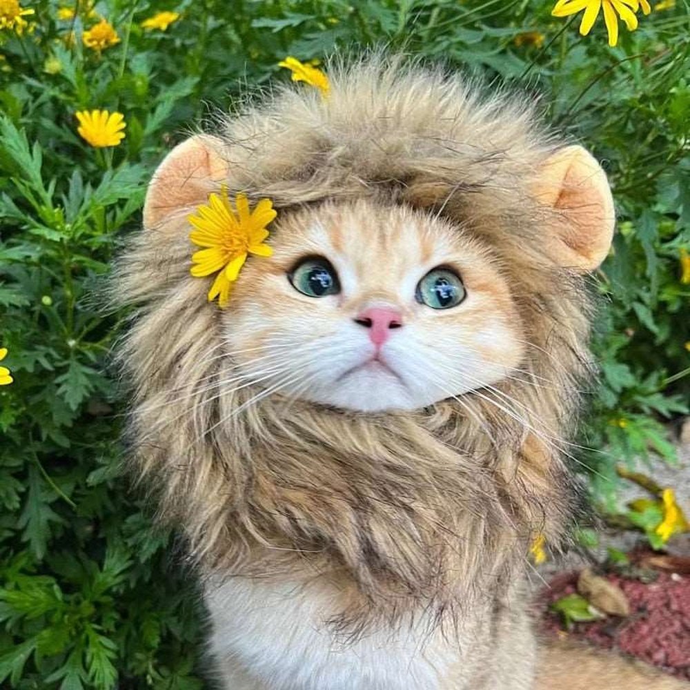 Pet Costume - Lion Mane Cat Wig Hat-Furever Adorable