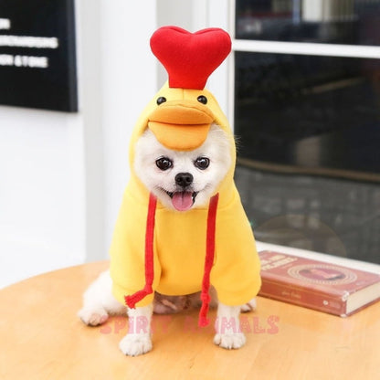 Pet Costume - White / Yellow Chicken-Furever Adorable