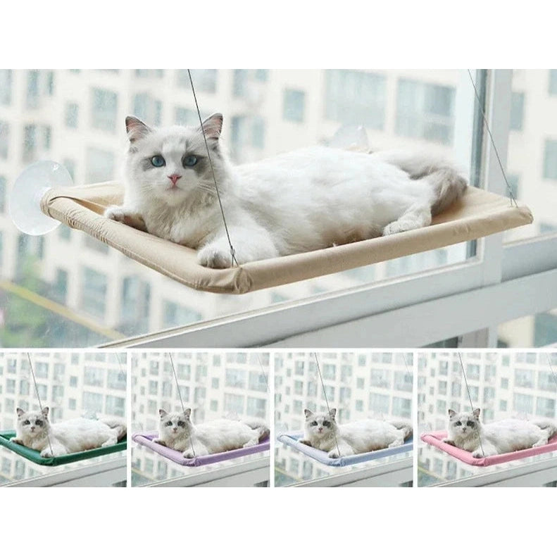 Pet Hanging Hammock Sunny Window Bed Frame Seat For Cat-Furever Adorable