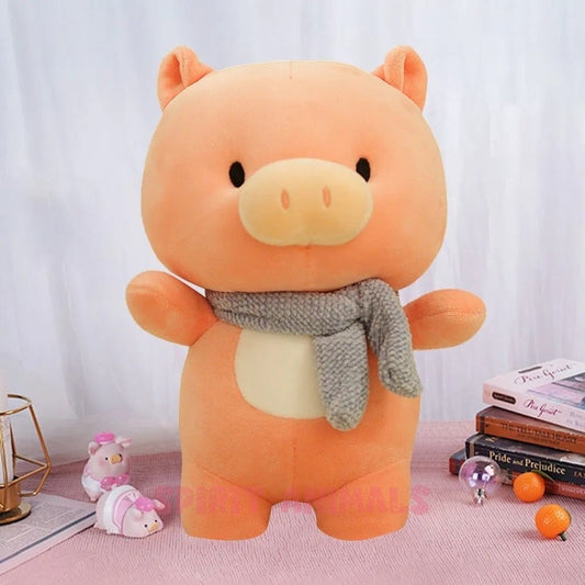 Piggy in Scarf Plush Toy-Furever Adorable