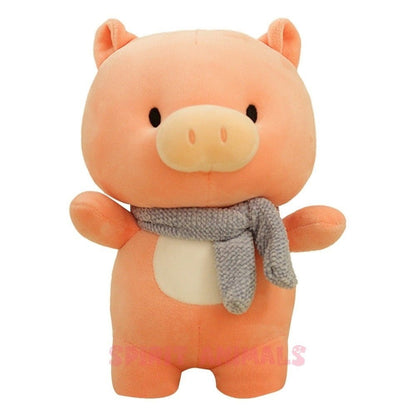 Piggy in Scarf Plush Toy-Furever Adorable