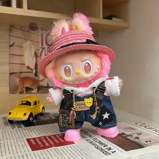 Popmart Labubu 3.0 Generazione 3 Morbido Vinile Abbigliamento per Bambole Tuta Loyal Labubu 3.0 Mini Doll Kpop Outfit Accessori Furever Adorable