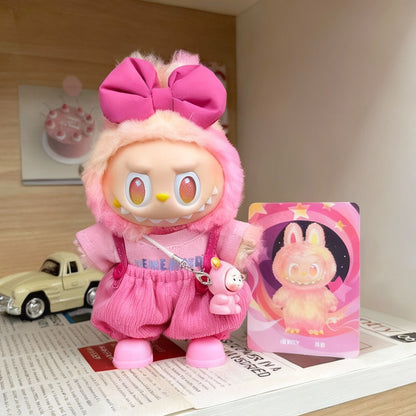 Popmart Labubu 3.0 Generazione 3 Morbido Vinile Abbigliamento per Bambole Tuta Loyal Labubu 3.0 Mini Doll Kpop Outfit Accessori Furever Adorable