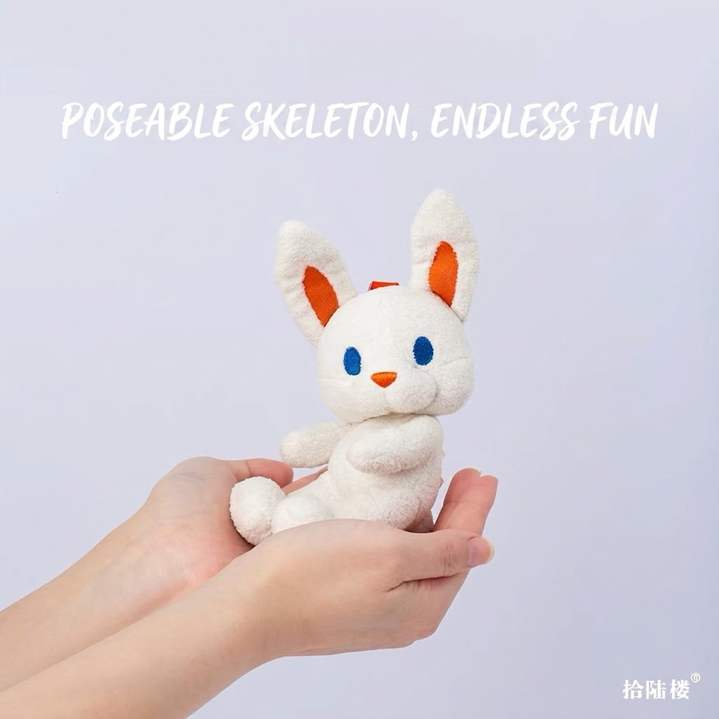 Poseable Plush Animal Bag Charm & Keyring Keychain Furever Adorable