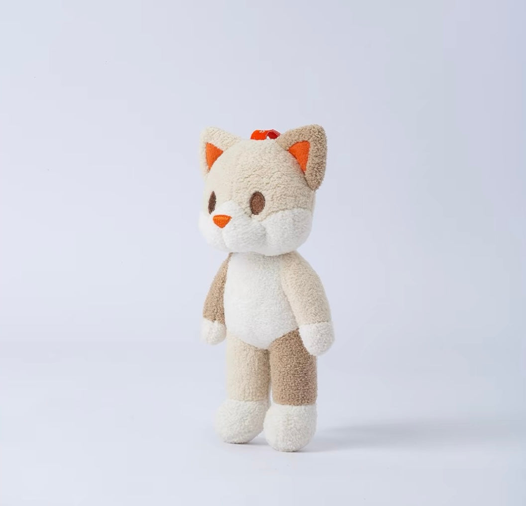 Poseable Plush Animal Bag Charm & Keyring Keychain Furever Adorable