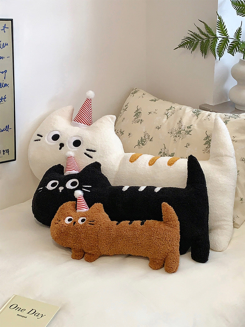 Pre-Order Cute cat with a party hat cushions-Furever Adorable