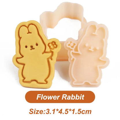 Rabbie Shaped 3D Biscuit Molding Set-Furever Adorable