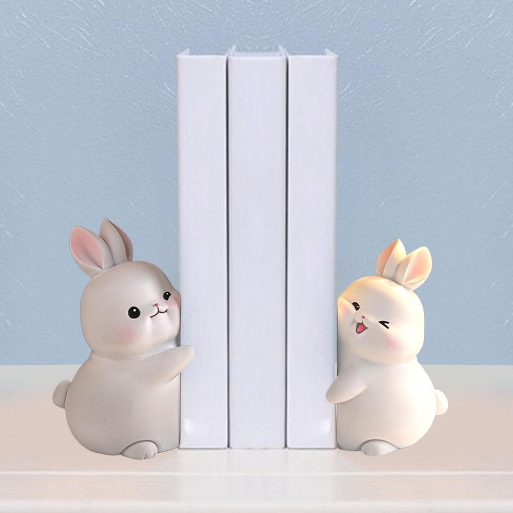 Rabbit Decorative Bookends-Furever Adorable