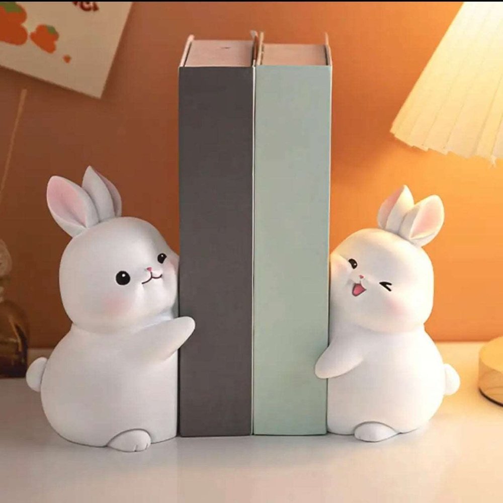 Rabbit Decorative Bookends-Furever Adorable