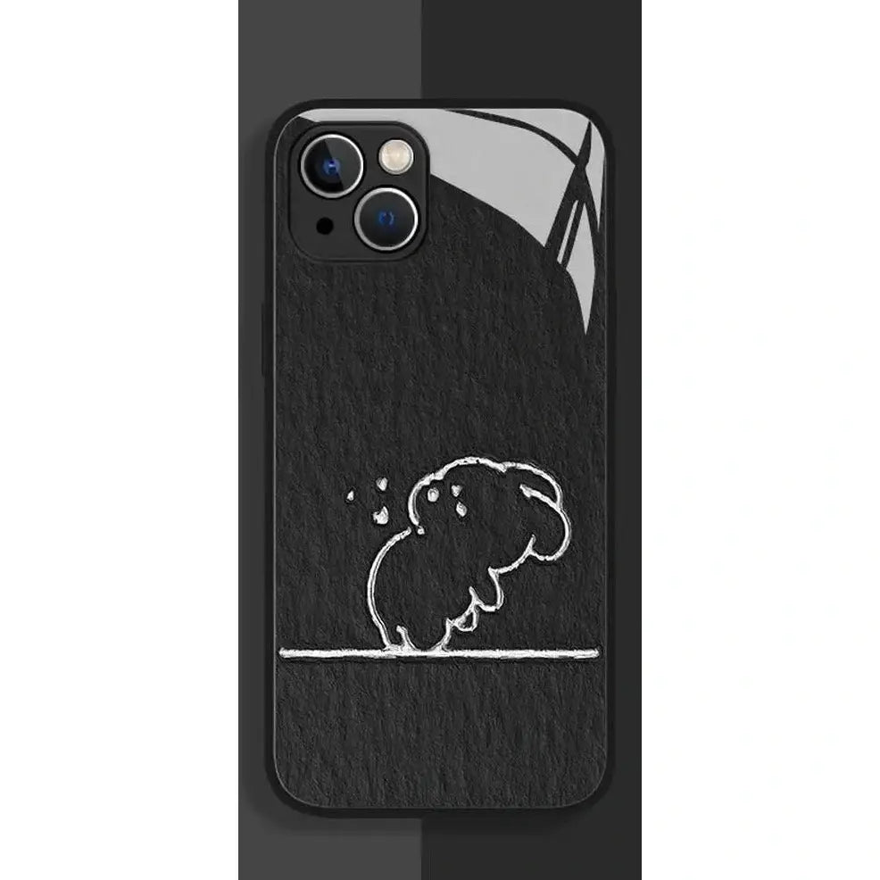 Rabbit Patterned Phone Case for Couples-Furever Adorable