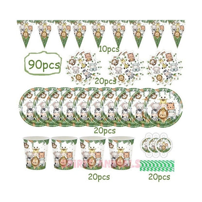 Safari Jungle Birthday Party Supplies-Furever Adorable