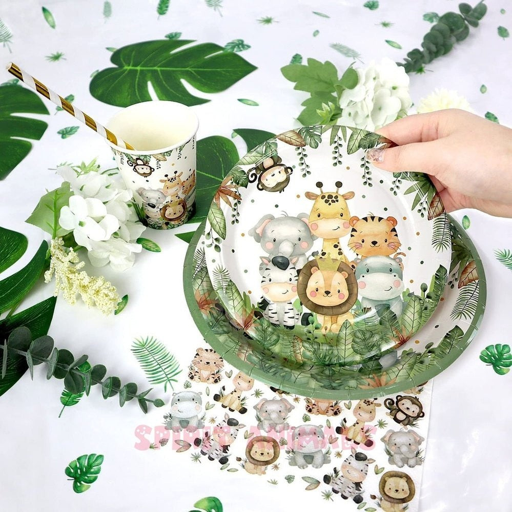 Safari Jungle Birthday Party Supplies-Furever Adorable