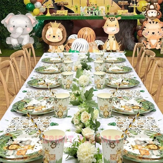 Safari Jungle Birthday Party Supplies-Furever Adorable