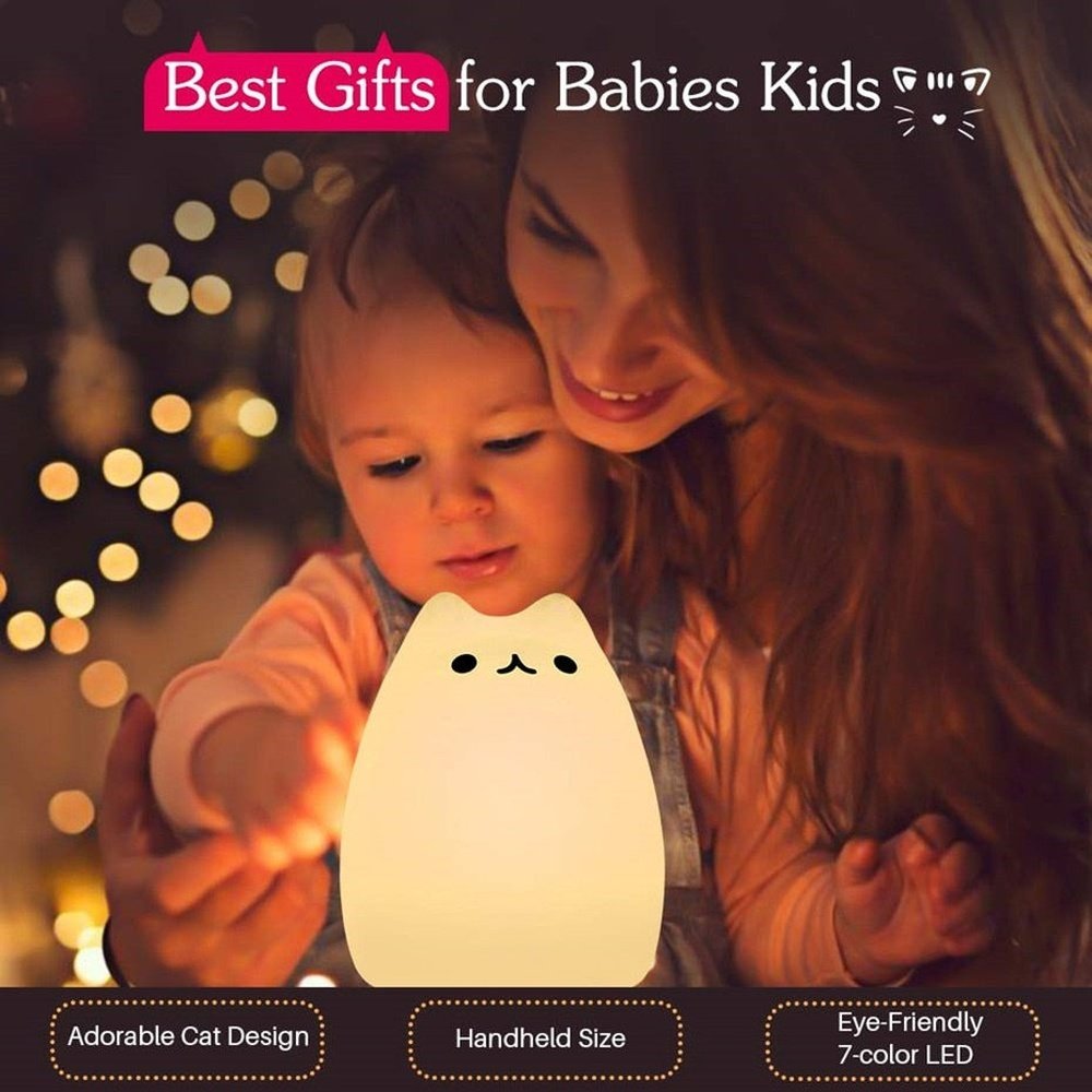 Silicone LED Night Light for Kids-Furever Adorable