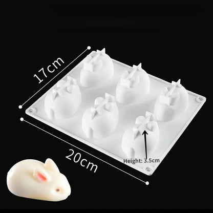 Silicone Rabbit Shape Fondant Chocolate Mold-Furever Adorable