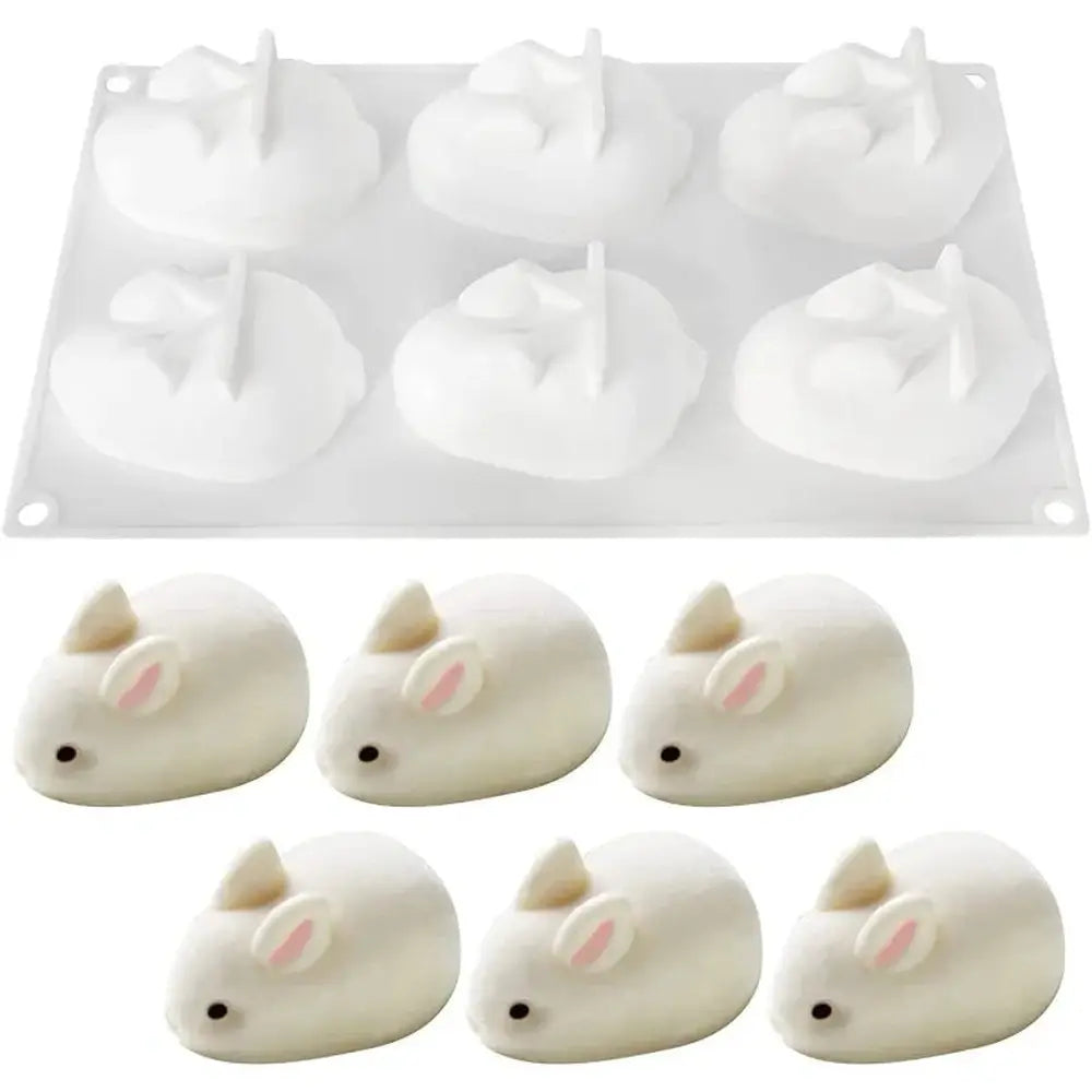 Silicone Rabbit Shape Fondant Chocolate Mold-Furever Adorable