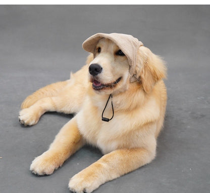 Snuggly Corduroy Sun Visor Hat for Cats & Dogs - Pawfect Pastel Shades Furever Adorable 