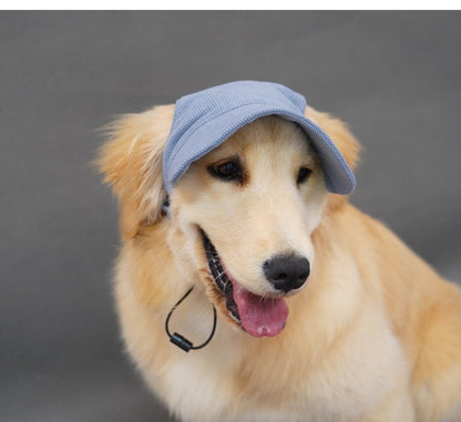 Snuggly Corduroy Sun Visor Hat for Cats & Dogs - Pawfect Pastel Shades Furever Adorable 