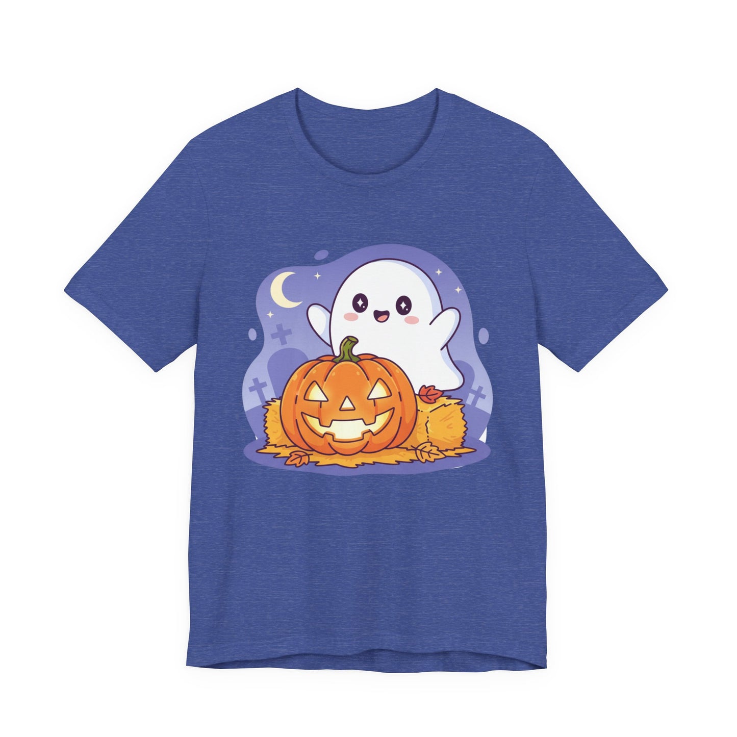 Cute Ghost Halloween Tee, Unisex Halloween Shirt, Spooky Season Top, Pumpkin Graphic Tee, Playful Fall Apparel Furever Adorable