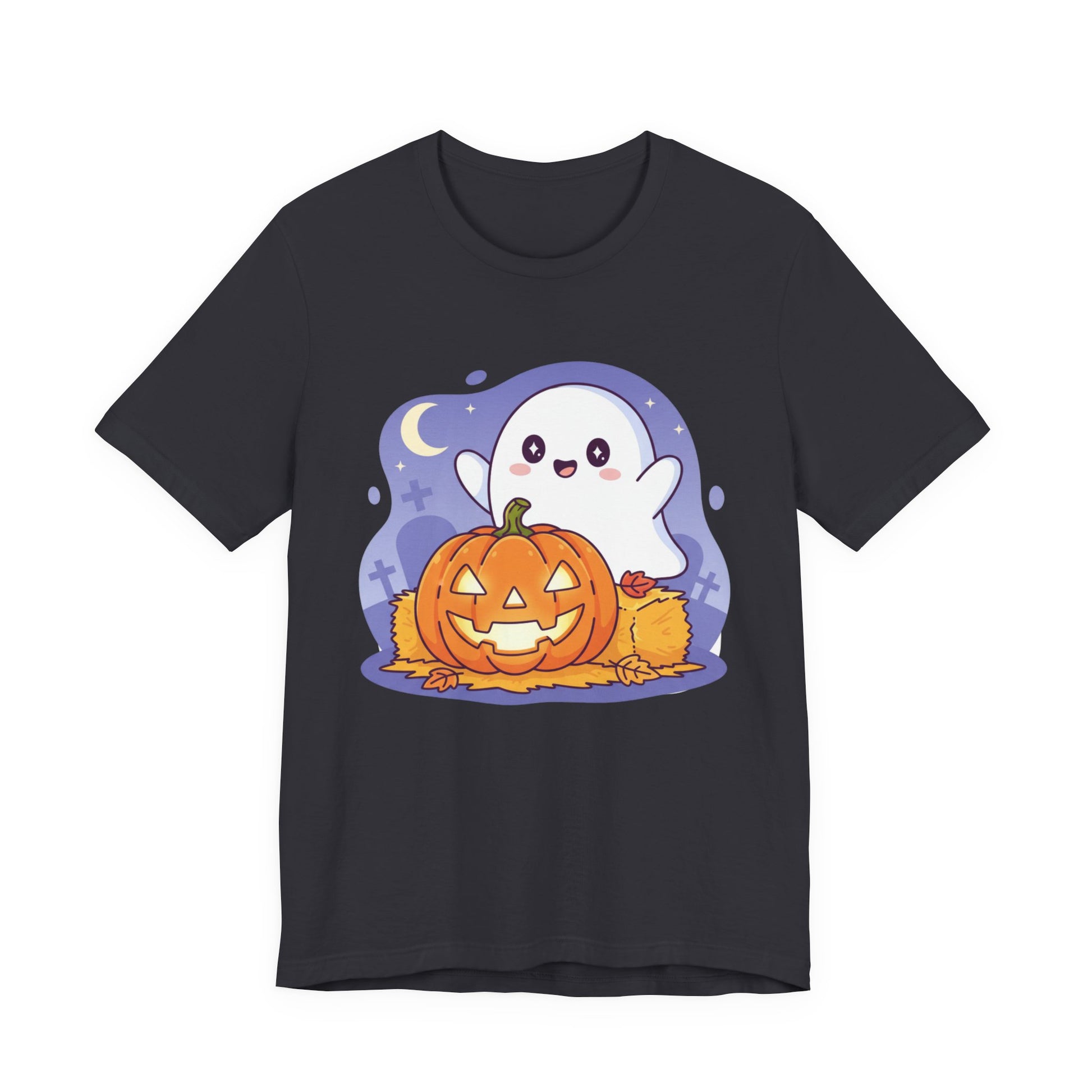 Cute Ghost Halloween Tee, Unisex Halloween Shirt, Spooky Season Top, Pumpkin Graphic Tee, Playful Fall Apparel Furever Adorable